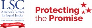 A red and white logo that says protect the promise.