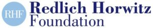 A blue and white logo for the friedrich h. Foundation